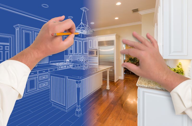 New countertops being installed